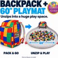 BrickPack unzips from a backpack into a 60 inch playmat, with the 2026 Parents’ Picks award